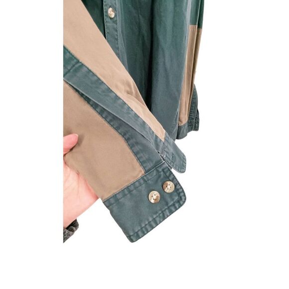 Columbia Men's Brown Embroidered Deer Canvas Shooting Shirt Green Size XL - Picture 4 of 10